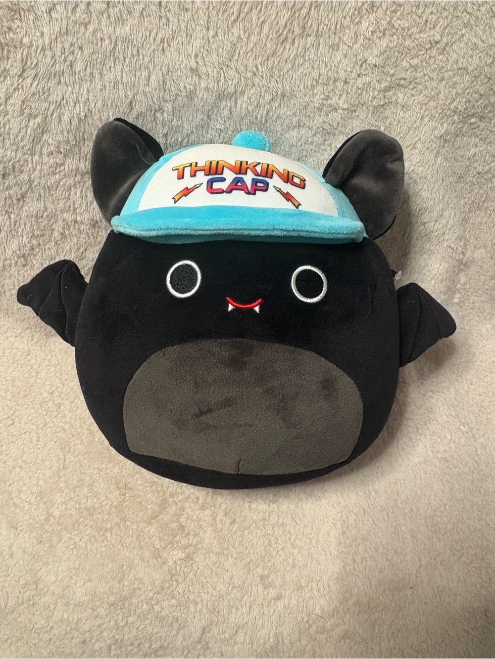 🦇 Squishmallows Stranger Things Emily the Bat Thinking Cap 8” NWT
